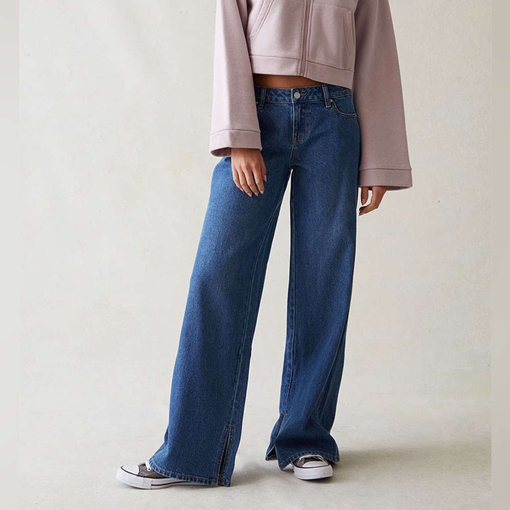PacSun Eco Dark Indigo Low Rise Baggy Jeans